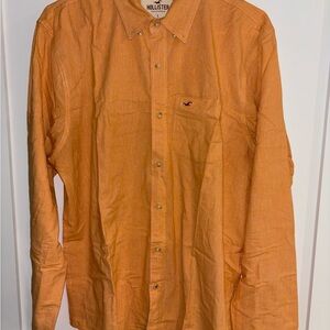 Hollister Men's Orange Shirt